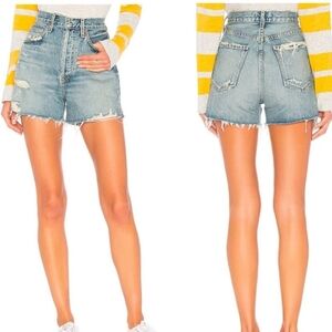 Agolde Blue Jean Shorts